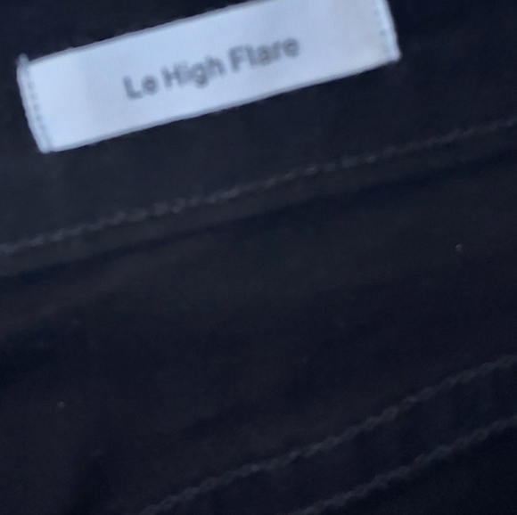 Frame Le High Flare Denim Black Jeans Size 32 NEW NWT Film Noir - Picture 15 of 15